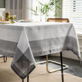 Rectangle Square 100% Polyester Tablecloth for Wedding Party